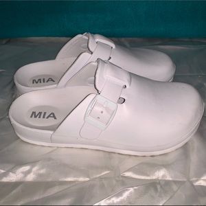 White clogs
